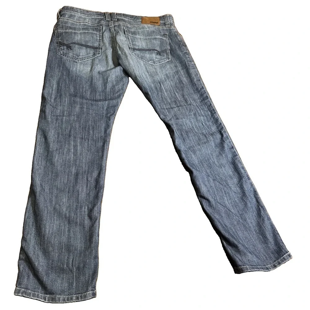 Mavi Jake Jeans Mens 34X30 Regular Rise Slim Leg Blue Stretch Denim